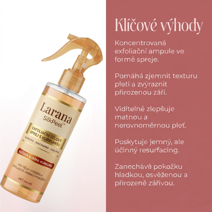 Larana SilkPeel™ — Tělový peelingový sprej s kurkumou